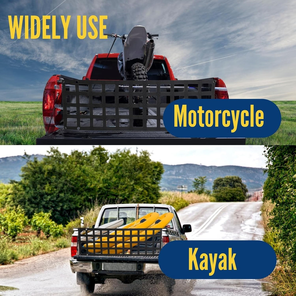 Heavy Duty Tailgate Net - 60" x 18" for Pickup Truck Bed, Easy Installation