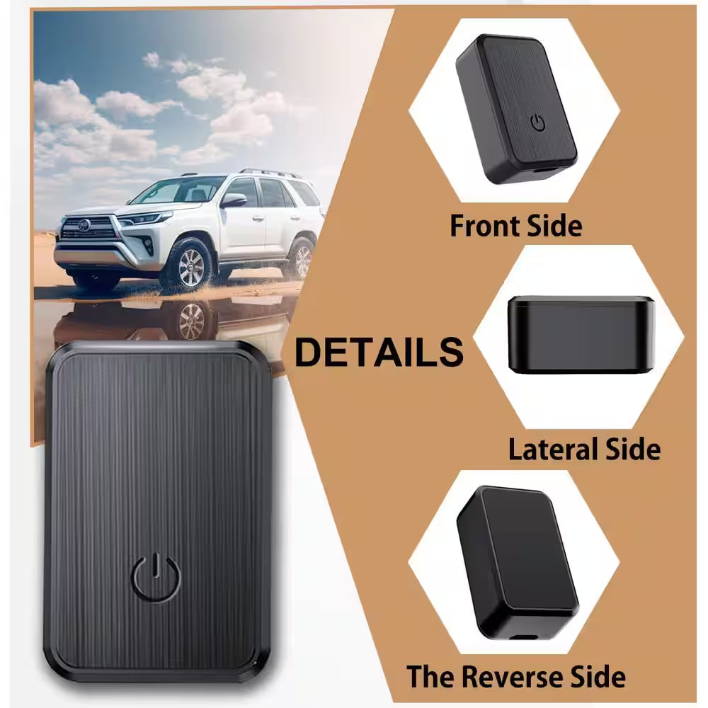 Magnetic Mini GPS Tracker Real-Time Locator for Vehicles with Full Global Coverage No Subscription Fee