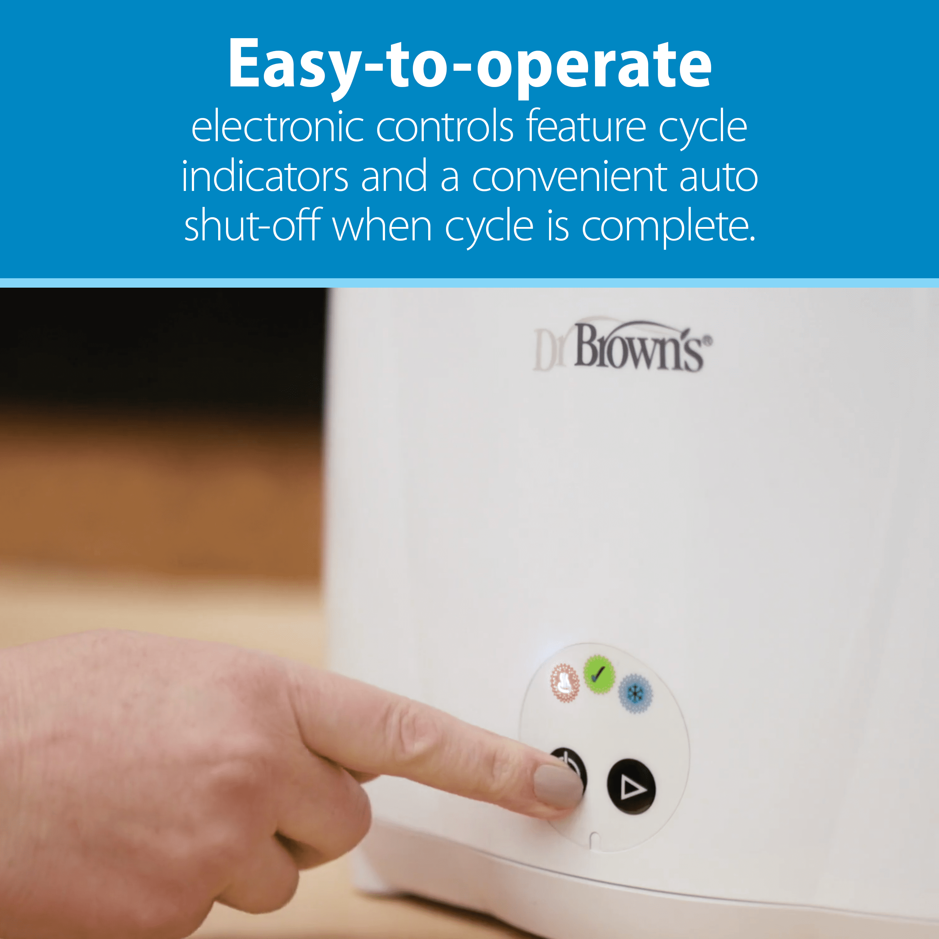 Dr. Brown'S Deluxe Electric Sterilizer for Baby Bottles, Nipples, & Other Baby Essentials, BPA Free