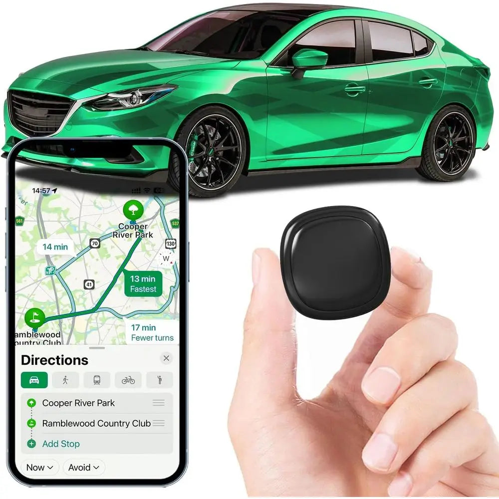 Mini GPS Tracker for Vehicles-Tracker Device for Vehicles No Subscription No Monthly Fee Real-Time Car Tracker Device Hidden Mag