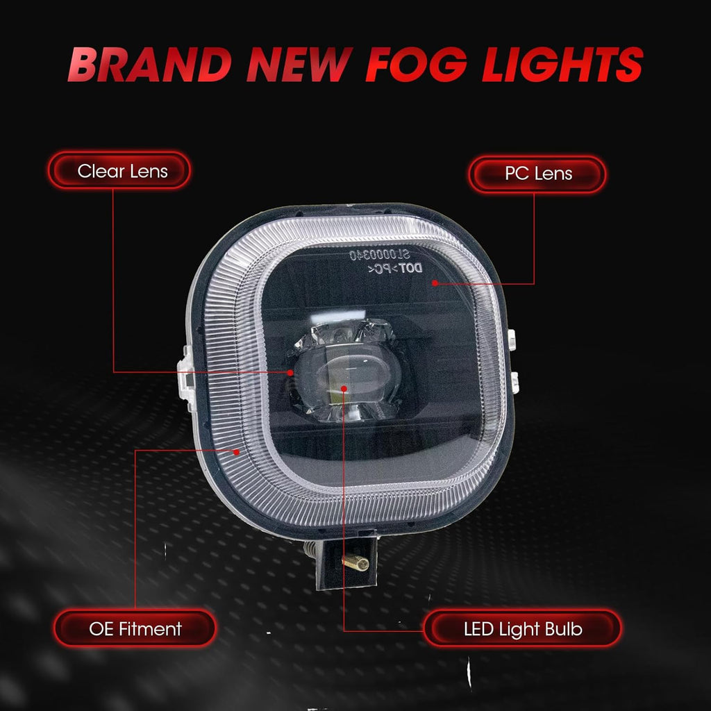 LED Fog Lights for 1999-2016 Ford F250, F350, F450, F550 Super Duty Driving Lamps