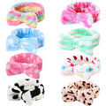Luxurious 8 Pack Spa Headbands for Women - Soft Bow Skincare & Makeup Accessories, Perfect for Face Washing, Salon Use, Spa Parties, and Ideal Christmas Gifts for Teen Girls