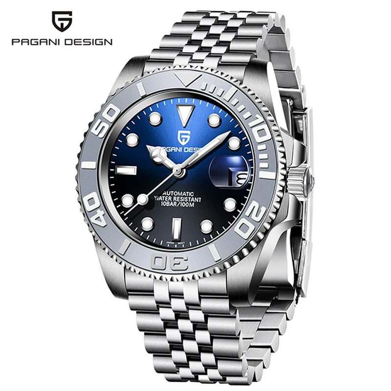 PAGANI DESIGN Top Brand Sports Men Mechanical Wristwatch Sapphire Luxury Automatic Watch Men'S Stainless Steel Waterproof Clock