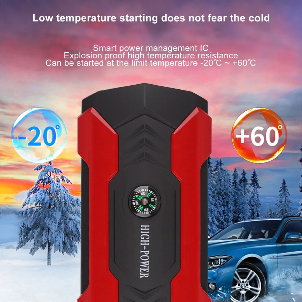 Lierhyt LED Flashlight 99800 Mah 12 V Car Jump Starter