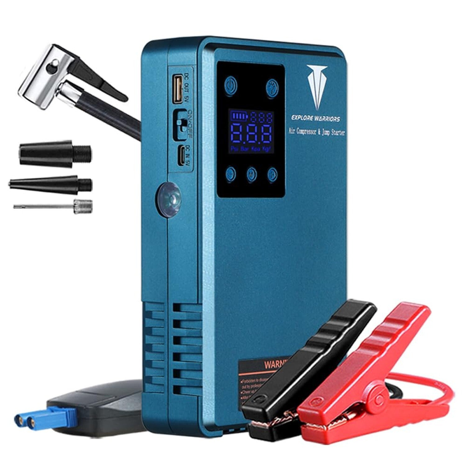 Jump Starter with Air Compressor,12V Car Jump Starter,Batter