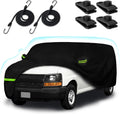 Premium Waterproof Car Cover for 2003-2026 Chevrolet Express & GMC Savana Vans - Ultimate UV, Rain, Dust & Snow Protection with Zipper Door & Windproof Straps