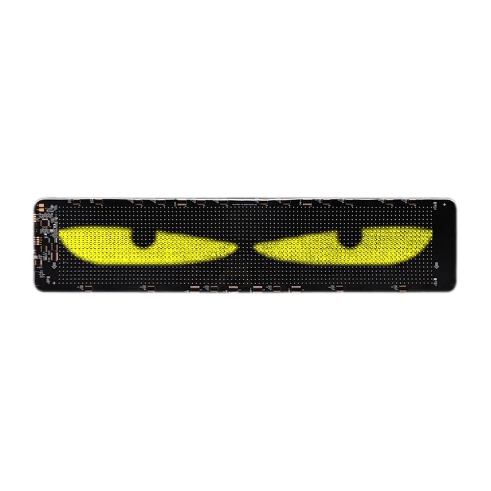 Dynamic LED Car Devil Eyes: Colorful Soft Screen with App Control for Customizable Windshield Effects