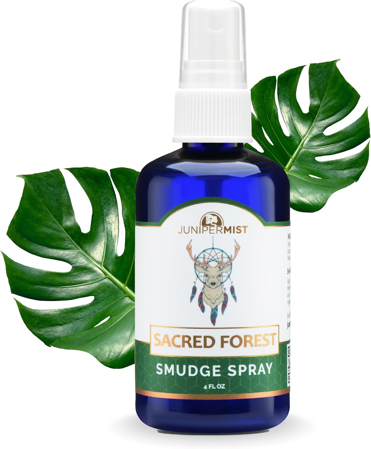 Palo Santo & Sage Smudge Spray (114Ml), Palo Santo Essential Oil Spray for Cleansing Negative Energy, Spiritual Room Spray, Smokeless Smudge Spray, Aura Cleansing & Protection UK