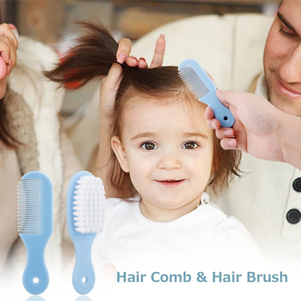 Baby Healthcare Nursery Care Kit Toddler Nail Clippers Medicine Dispenser Infant Comb Brush Baby Registry Gift
