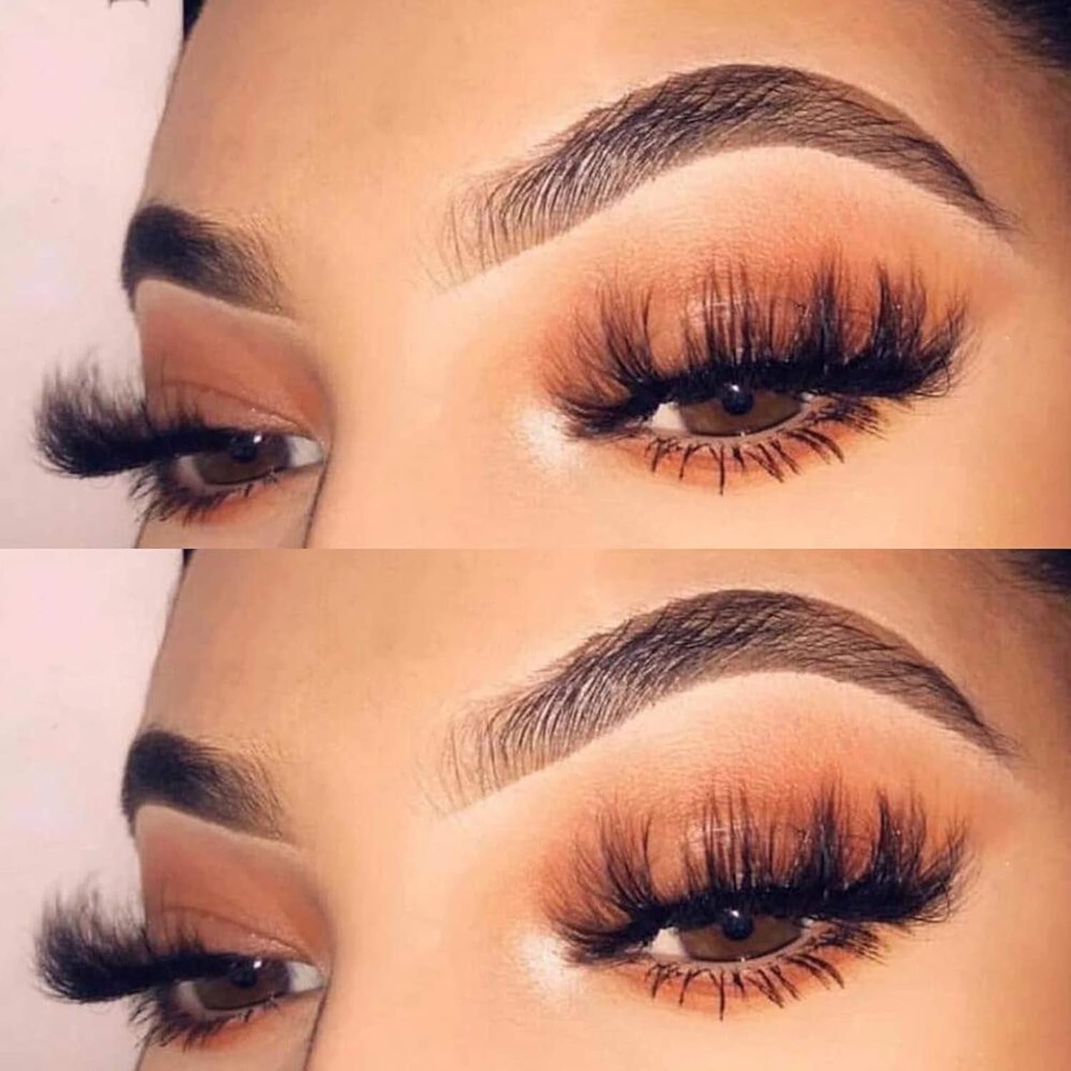 DAODER 25mm Wispy 8D Mink False Eyelashes - Dramatic Volume & Fluff - 7 Pairs of Soft, Reusable Lashes for Stunning Eyes