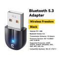 Essager USB Bluetooth 5.3 Adapter Aux Audio Receiver Transmitter for PC Speaker Laptop Soundbox Wireless Mouse USB Transmitter