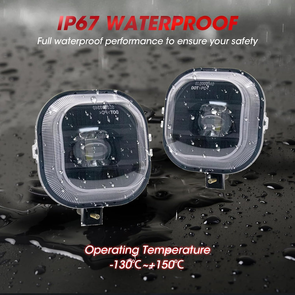 LED Fog Lights for 1999-2016 Ford F250, F350, F450, F550 Super Duty Driving Lamps