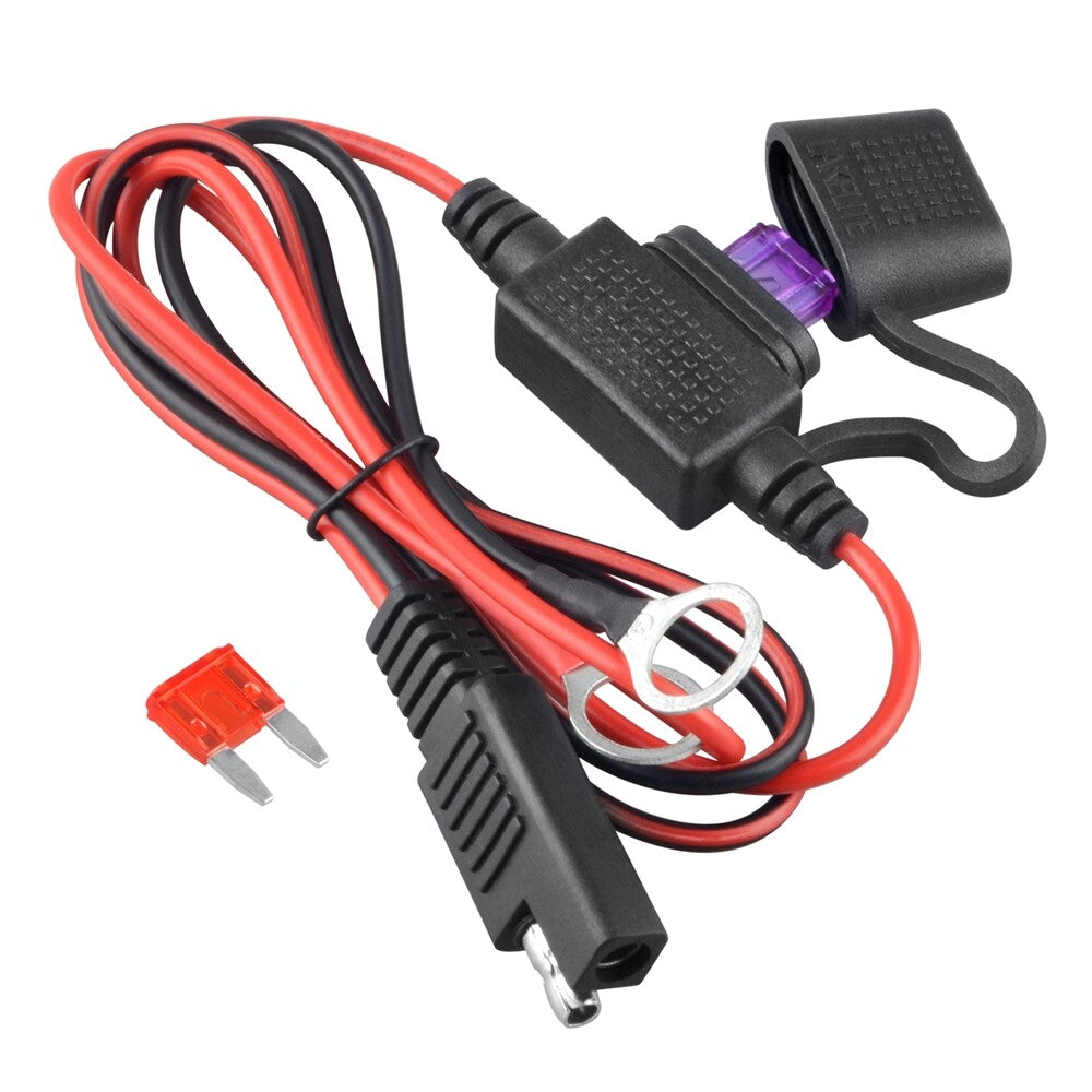 Motorcycle Car Battery Charger Cable Ring Terminal Harness Quick Disconnect Mp