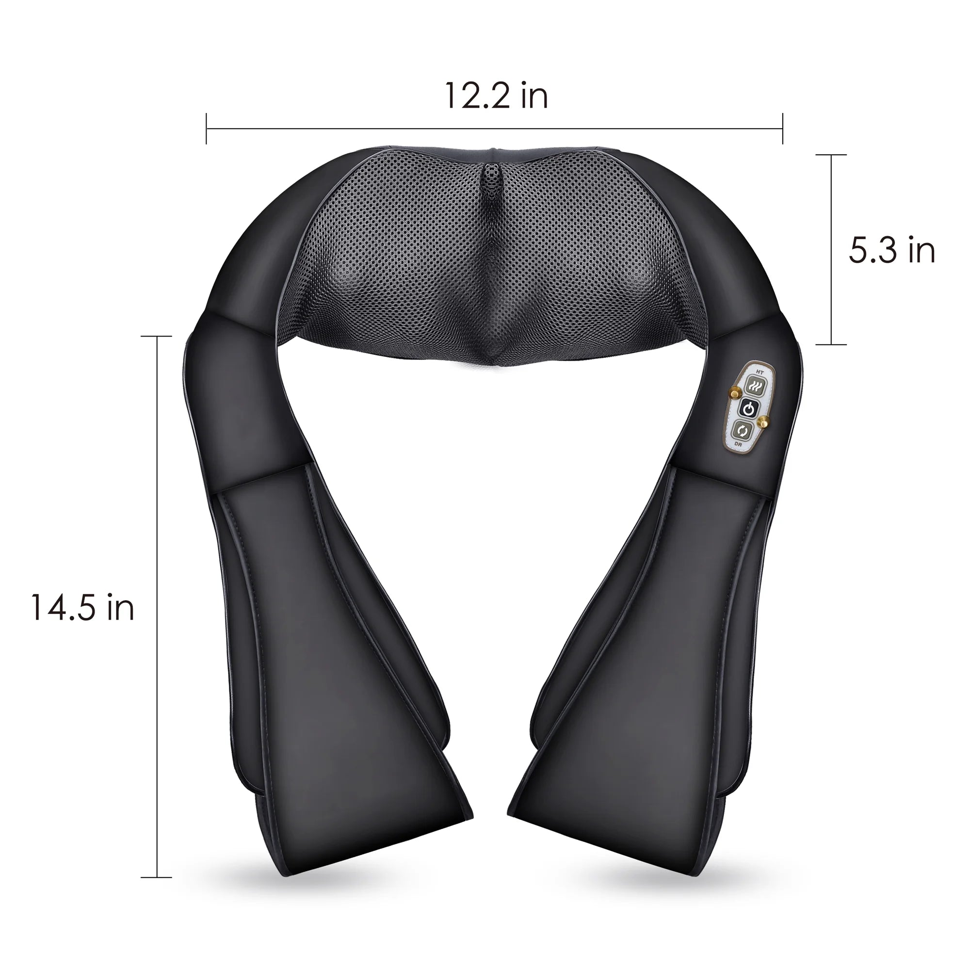 Shiatsu Shoulder Neck Massager with Heat, 4D Deep Kneading Back Massager Gifts for Men Women