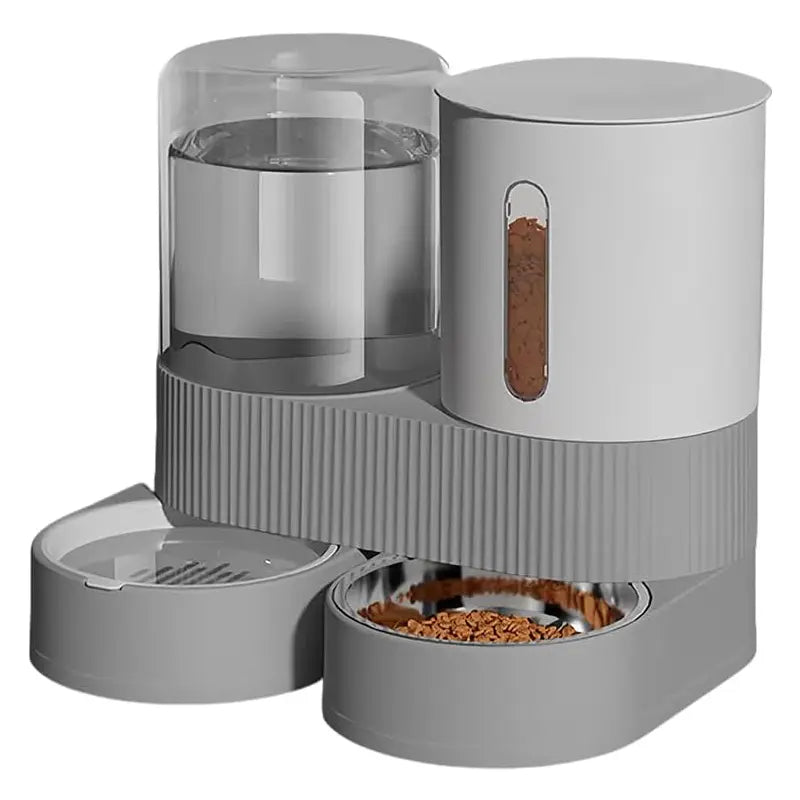 Automatic Pet Feeder and Water Dispenser Bowl with Dual Functionality for Dogs and Cats, Easy to Clean and Durable Design