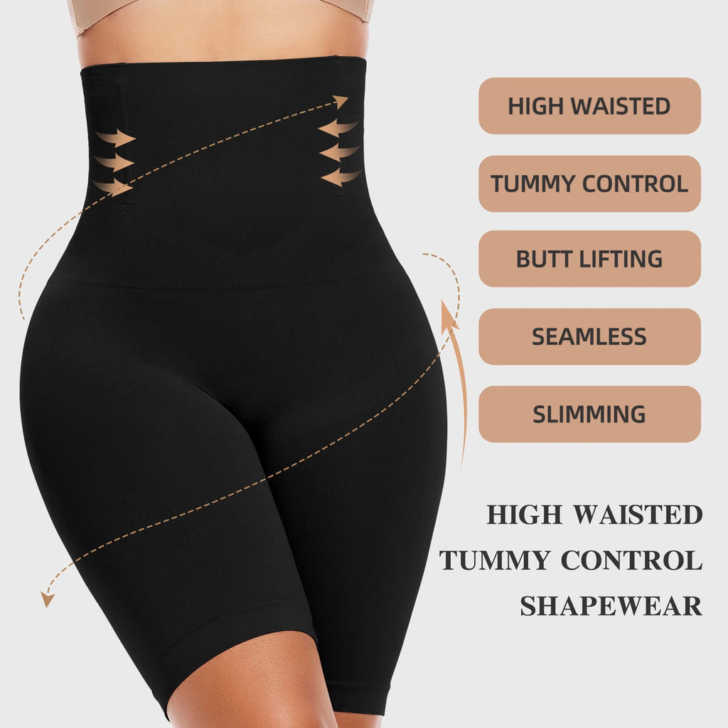 Vaslanda Shapewear Tummy Control Underwear Body Shaper for Women High-Waisted Thigh Slimming Butt Lifting Panties