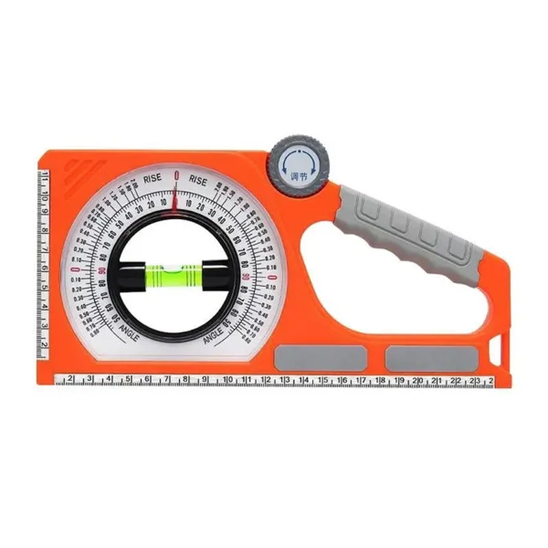 1PC Portable Mechanical Angle Slope Measuring Instrument Magnetic Level Bubble Inclinometer Protractor Slope Ruler Level
