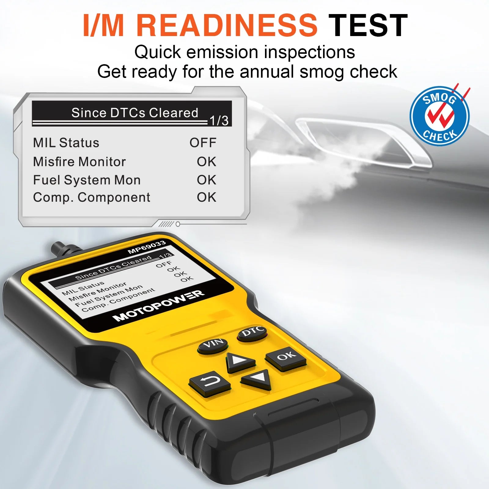 MOTOPOWER Car OBD2 Code Reader OBD2 Scanner Engine Fault Code Reader Car Diagnostic Scan Tool