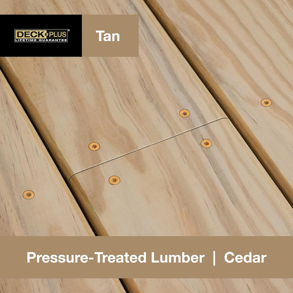 Premium Rust-Resistant Tan Deck Screws - 2-1/2" #10 Coarse Thread with Torx Drive - 365 Pieces, 5 lb Box