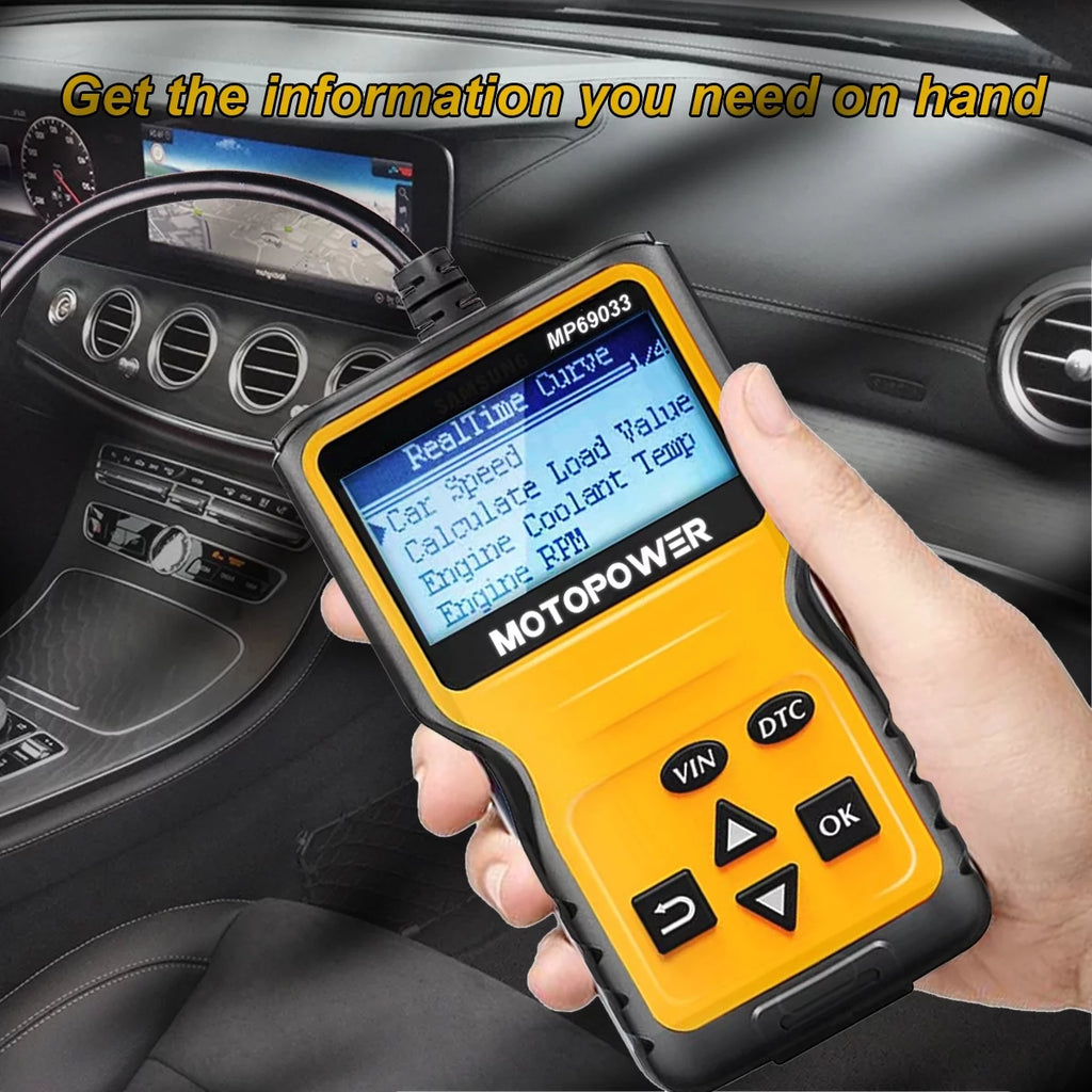 MOTOPOWER Car OBD2 Code Reader OBD2 Scanner Engine Fault Code Reader Car Diagnostic Scan Tool