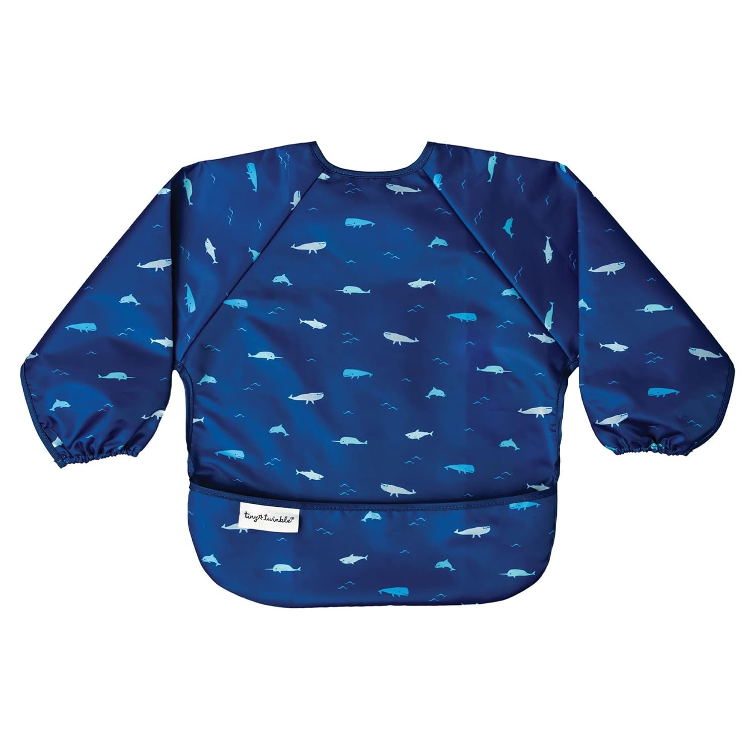 Tiny Twinkle Long Sleeve Bib for Babies & Toddlers | Waterproof Smock Bib for Eating | Machine Washable & Mess-Proof Feeding Essentials | Newborn Shower Gift (Dinosaur, 2-4Y)