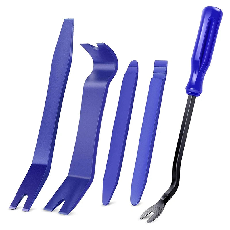 5Pc/Set Auto Door Clip Panel Radio Trim Removal Tool Kits Plastic Car Dismantlers Interior Seesaw Conversion Repairing Car Tools