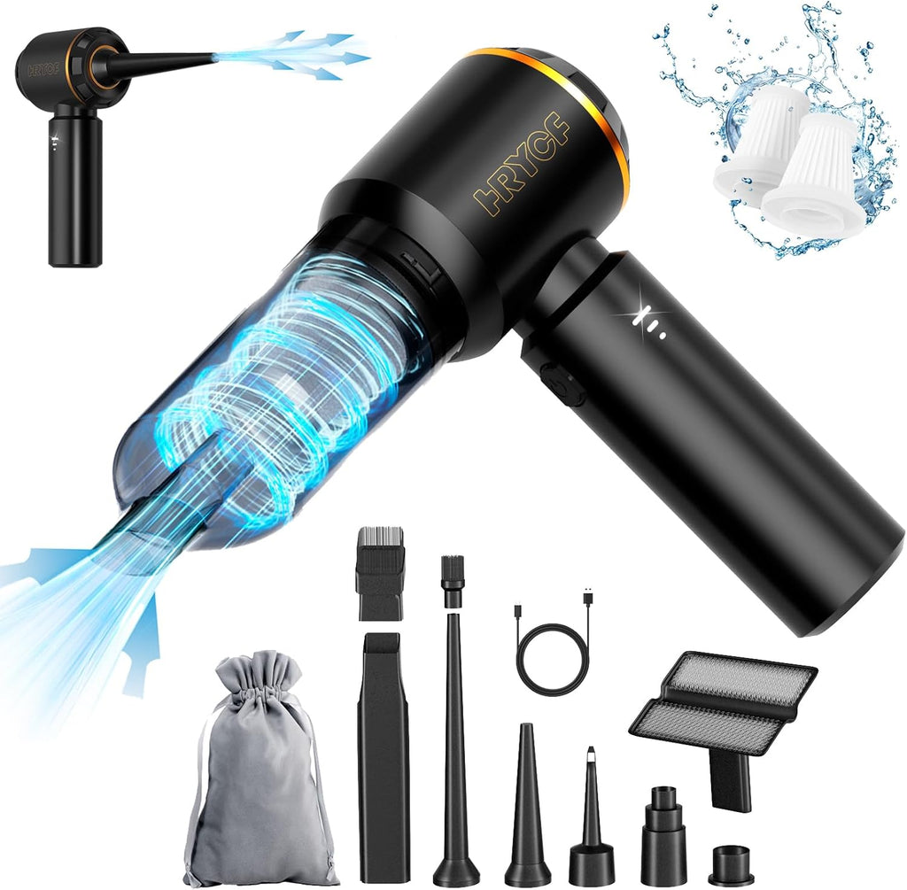Ultimate 20000Pa Cordless Car Vacuum Cleaner - Powerful Handheld Mini Vacuum with Brushless Motor & Crevice Tool for Spotless Interior Cleaning