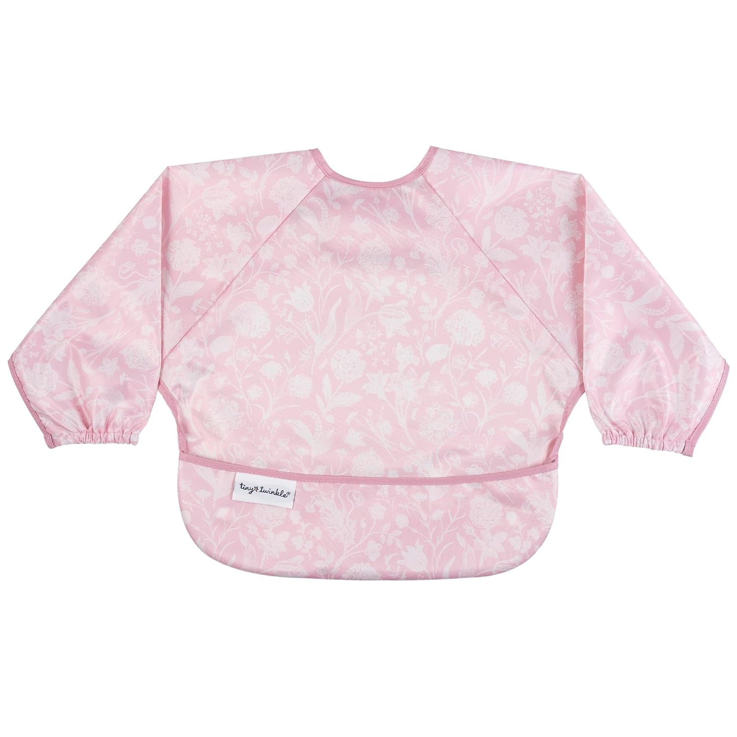 Tiny Twinkle Long Sleeve Bib for Babies & Toddlers | Waterproof Smock Bib for Eating | Machine Washable & Mess-Proof Feeding Essentials | Newborn Shower Gift (Dinosaur, 2-4Y)