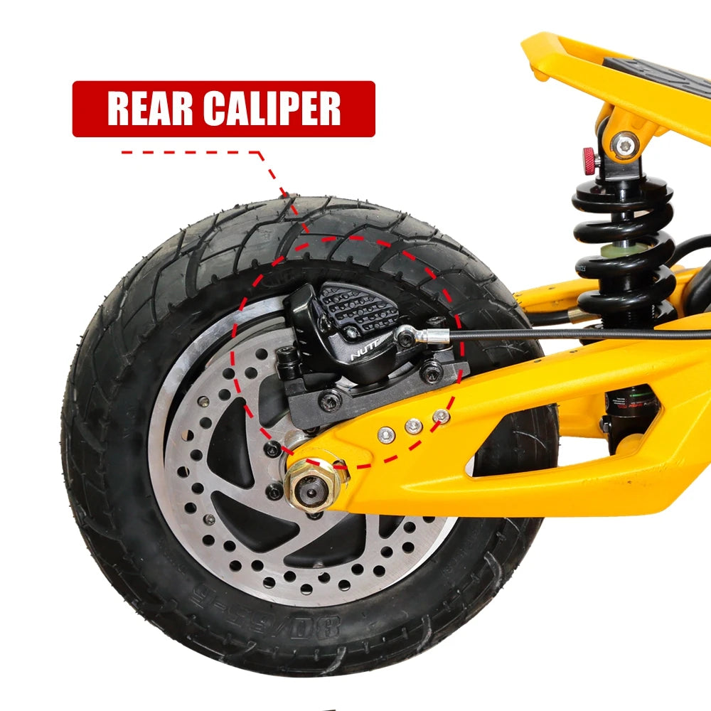 Upgraded NUTT 4-Piston Hydraulic Disc Brake Kit Only for VSETT 10+ 10 plus VSETT10 Oil Brake Set Electric Scooter EH-M218 MACURY