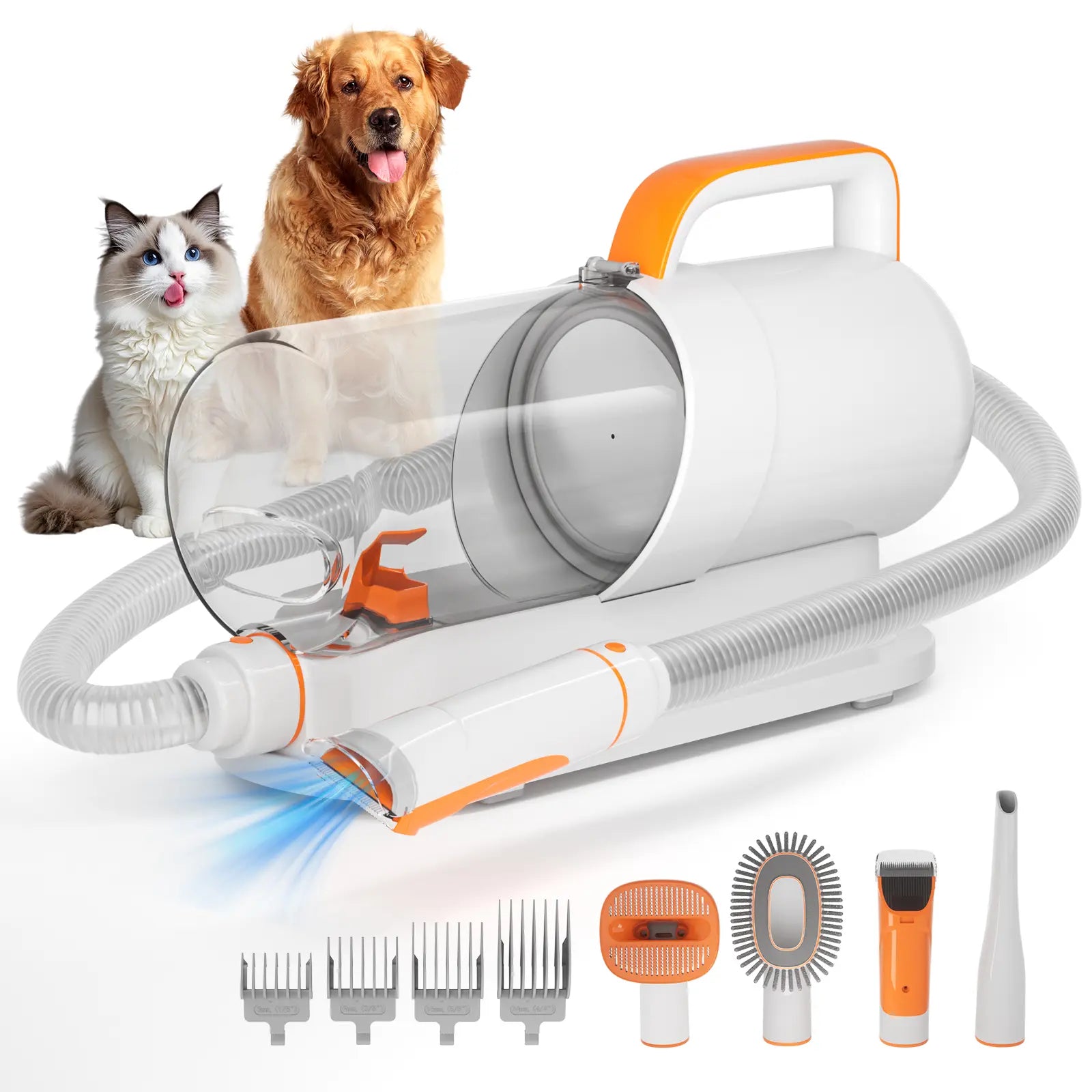 PAWING Professional Grooming Vacuum and 5-in-1 Pet Grooming Kit for Dogs and Cats