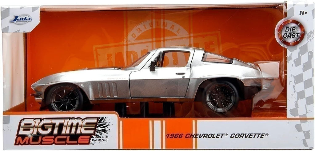 Big Time Muscle 1:24 Scale Die-Cast Model of 1966 Chevrolet Corvette Stingray