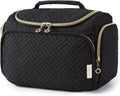 BAGSMART Travel Toiletry Bag for Women, Cosmetic Bag Makeup Bag Organizer with Handle, Travel Bag for Toiletries, Travel Accessories, Full Sized Container