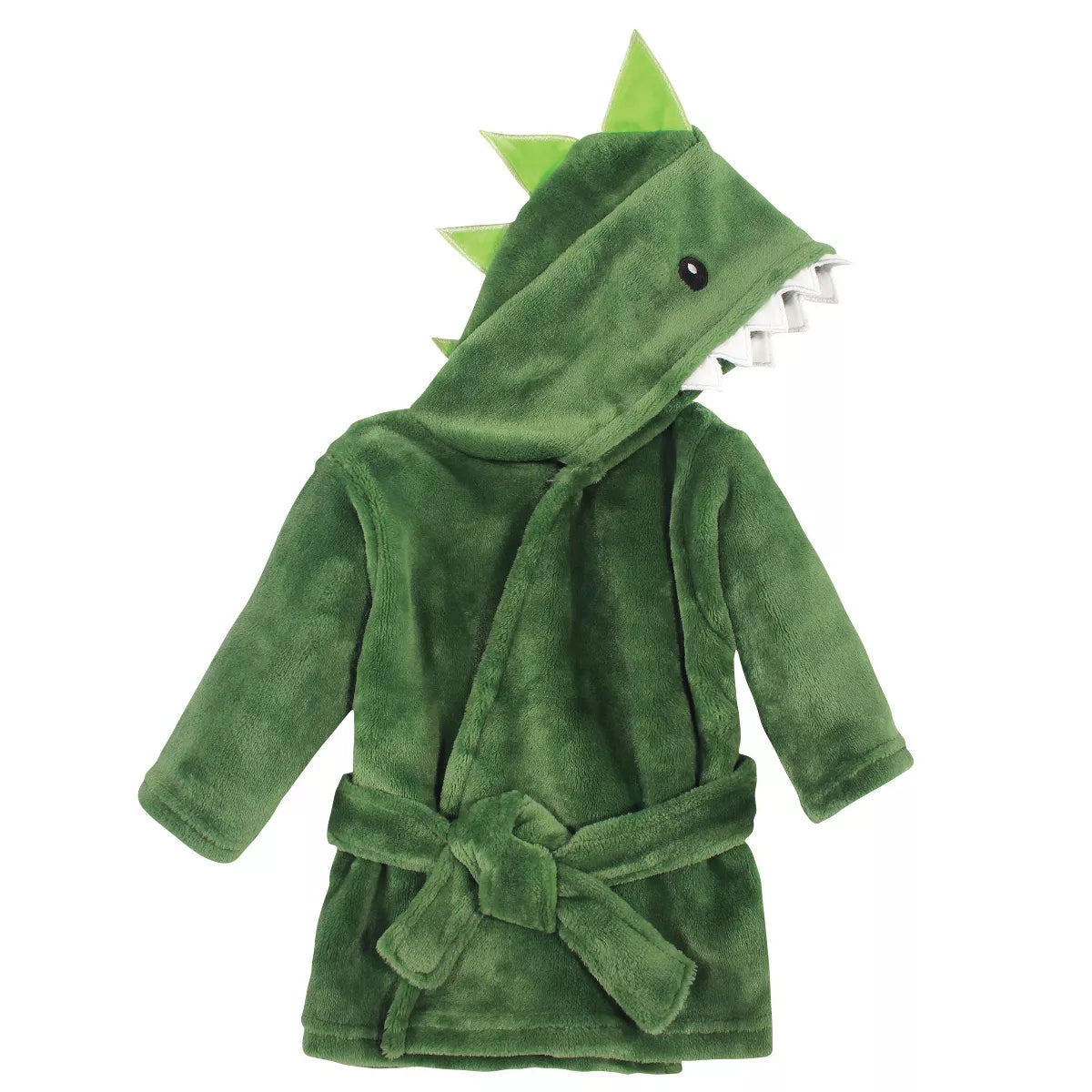 Hudson Baby Infant Unisex Plush Animal Face robe, Dinosaur, 0-9 Months