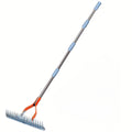 Versatile Grass Grooming Rake Lawn Thatching Rake Robust Dethatcher Rake for Cleaning Dead Grass, Yard Garden Durable Soil Rake