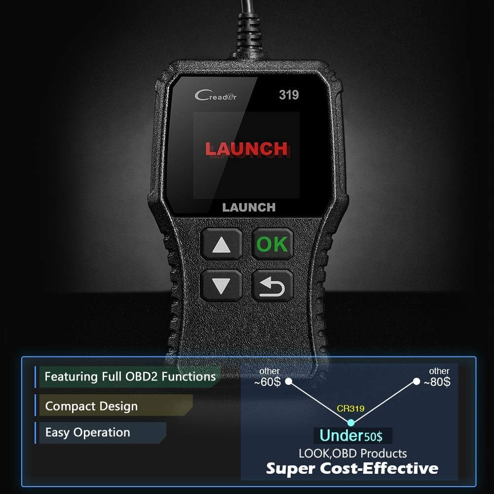 Launch OBD2 Scanner CR319 Check Engine Code Reader with Full OBD2 Functions