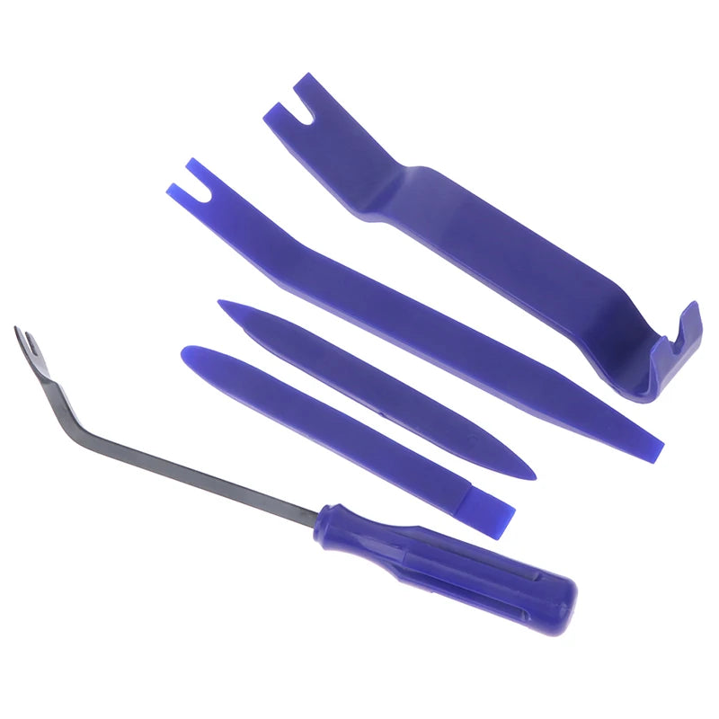 5Pc/Set Auto Door Clip Panel Radio Trim Removal Tool Kits Plastic Car Dismantlers Interior Seesaw Conversion Repairing Car Tools