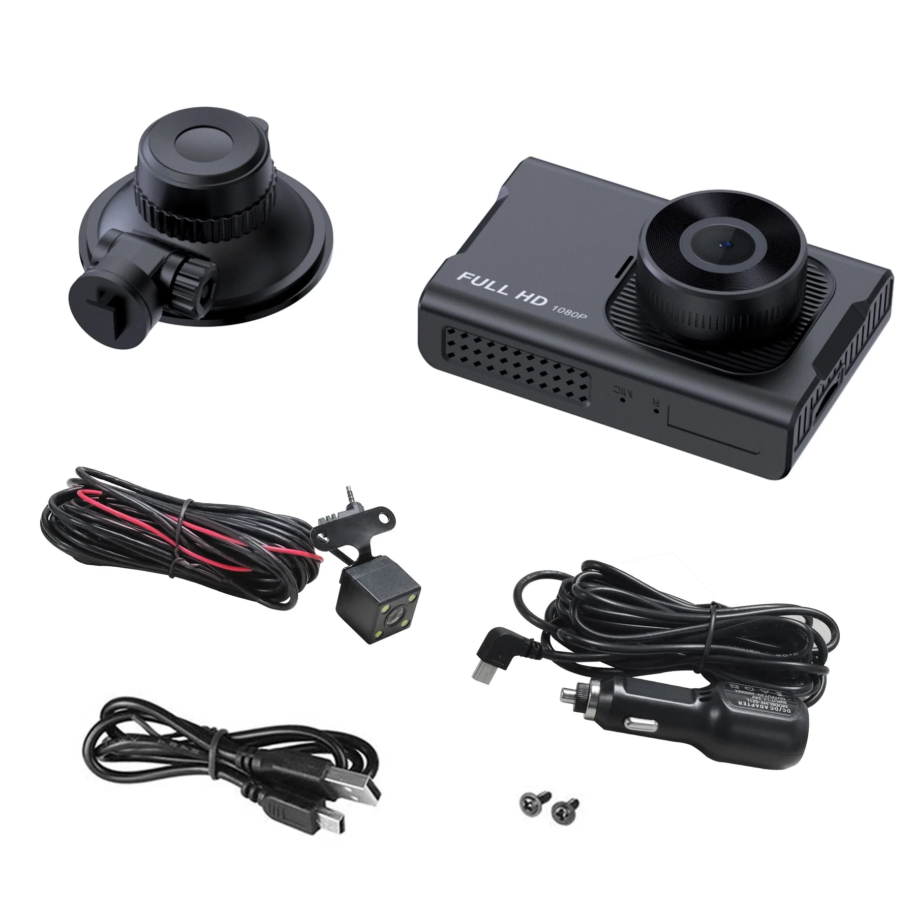 NEXPOW Dash Cam Front and Rear, 1080P Full HD Dash Camera, Dashcam with Night Vision, Car Camera with 3-Inch LCD Display, G-Sensor, Loop Recording, WDR