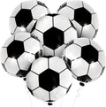 Large Soccer Ball Balloons - 18 Inch, Pack of 6 | Soccer Birthday Party Decorations | Soccer Themed Party Supplies | Black and White Soccer Balloons