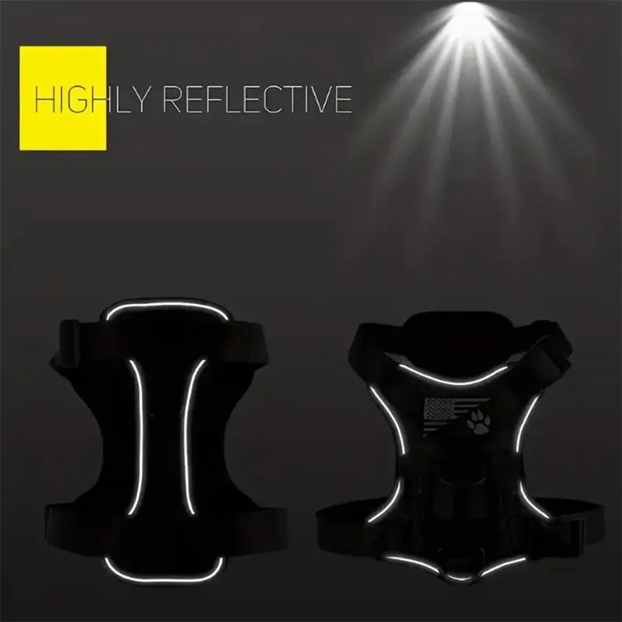 Adjustable Reflective Dog Harness for Training and Walking - Suitable for Dogs and Cats