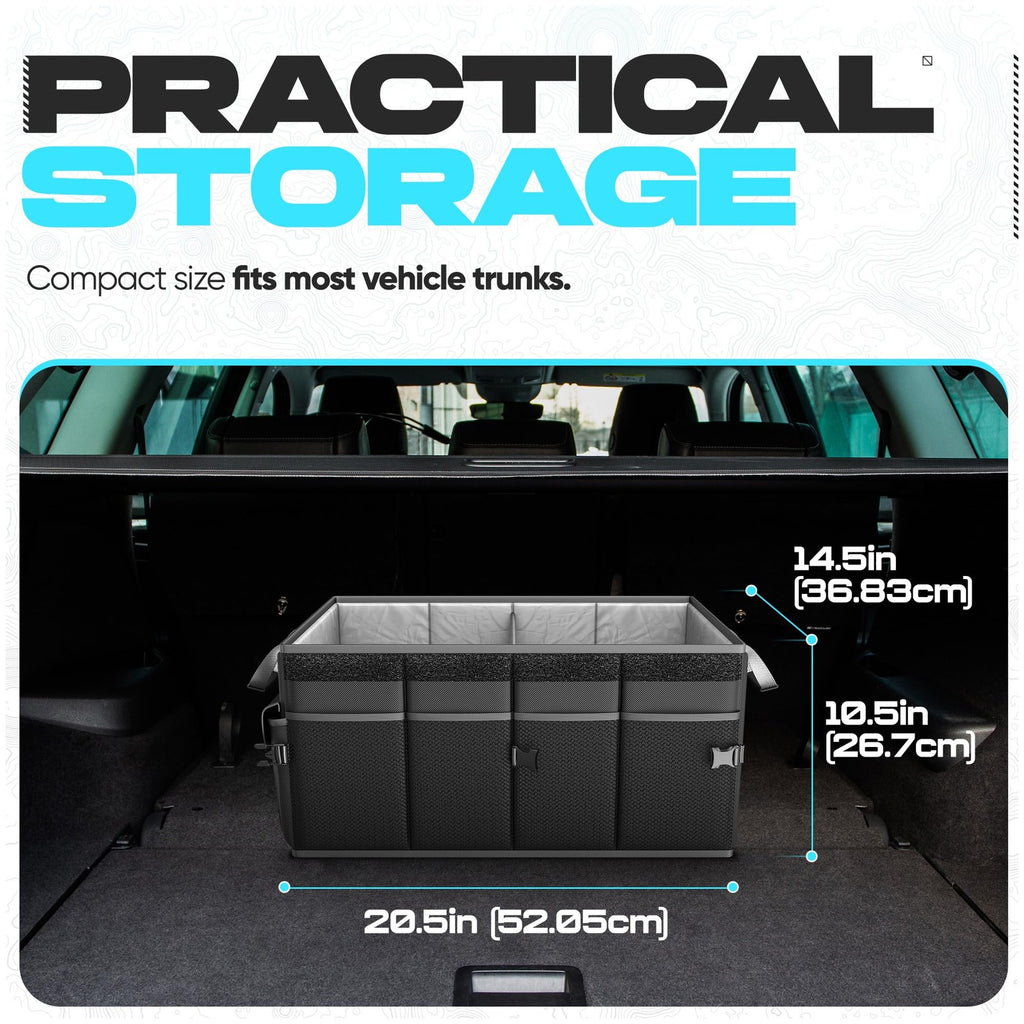 Fortem Collapsible Car Trunk Organizer and Storage Solution