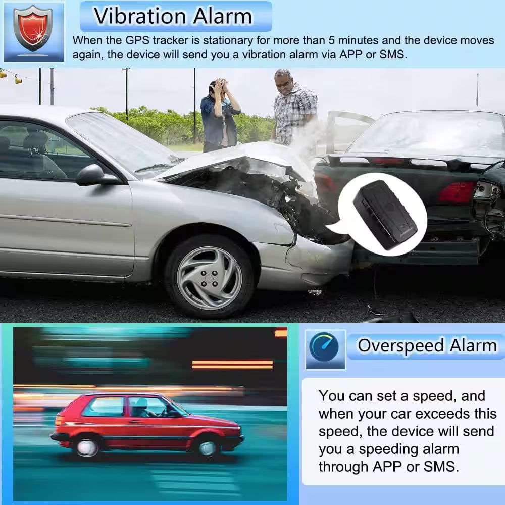 20000Mah Car GPS Tracker Device Real-Time Precise Location Tracking Magnetic Waterproof Multiple Alarm App