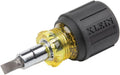 Klein Tools 32561 6-in-1 Stubby Multi-Bit Screwdriver & Nut Driver - Versatile Tool with 2 Phillips, 2 Slotted, and 2 Nut Drivers
