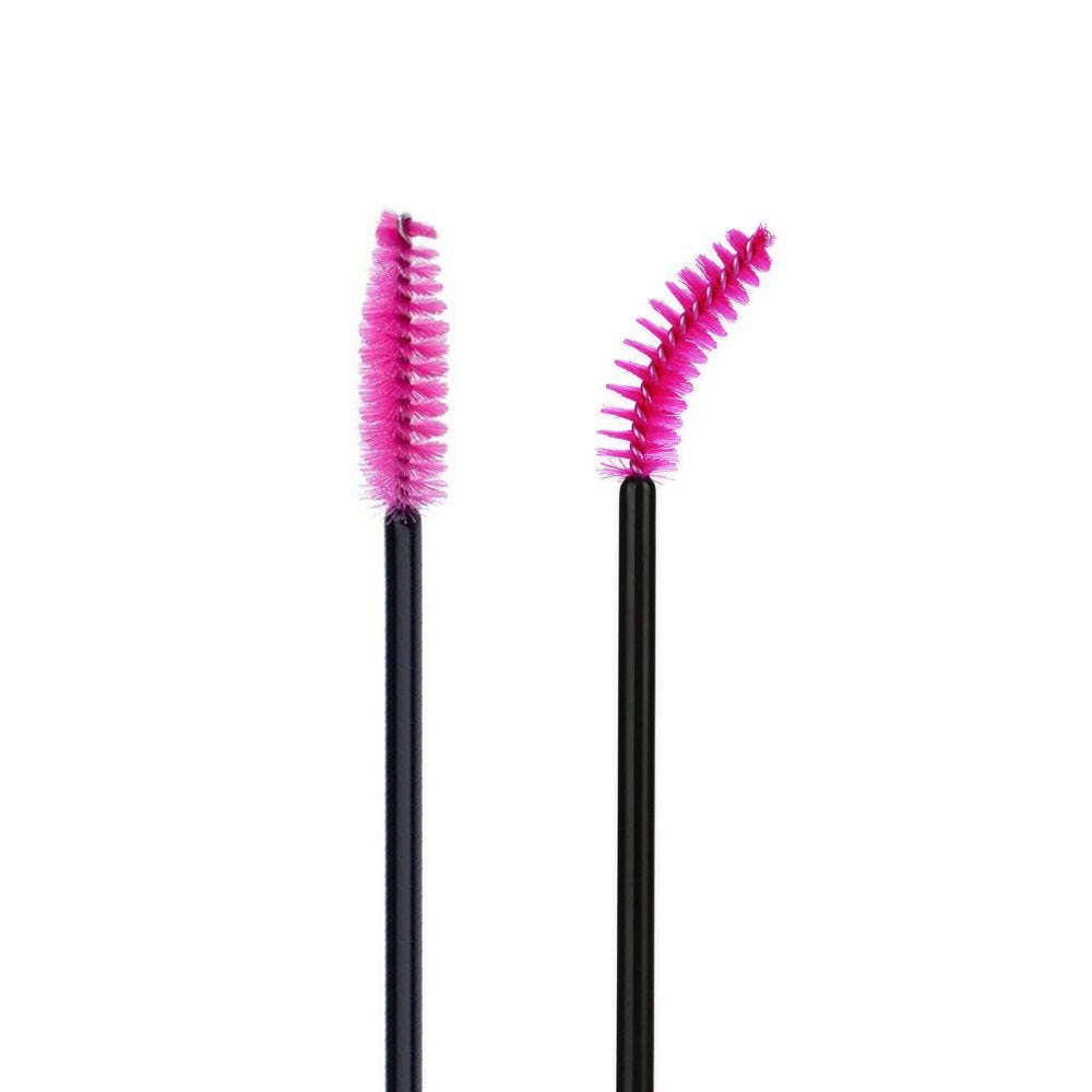 G2PLUS 100PCS Disposable Eyelash Brushes - Premium Rose Mascara Wands for Perfect Eyelash Extensions and Eyebrow Application