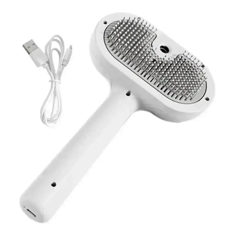 Pet Self-Cleaning Steam Brush for Dogs and Cats