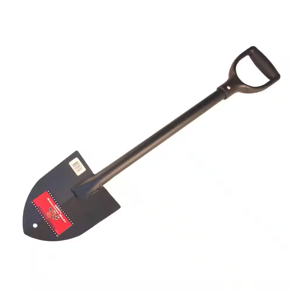 14-Gauge round Point Trunk Shovel with Poly D-Grip Handle