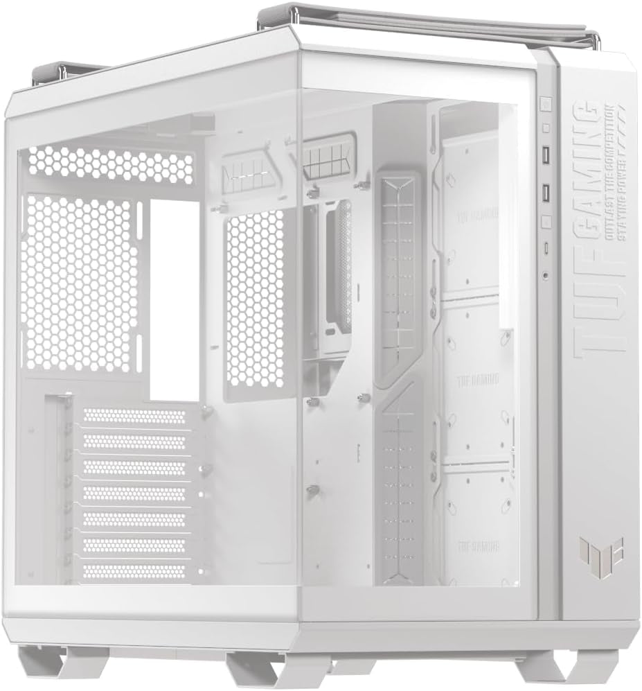 ASUS TUF Gaming GT501 Mid-Tower Gaming Case, EATX Support, Pre-Installed 4 Case Fans, USB 3.0 Front Panel, Smoked Tempered Glass, Steel Construction, 2 Year Warranty