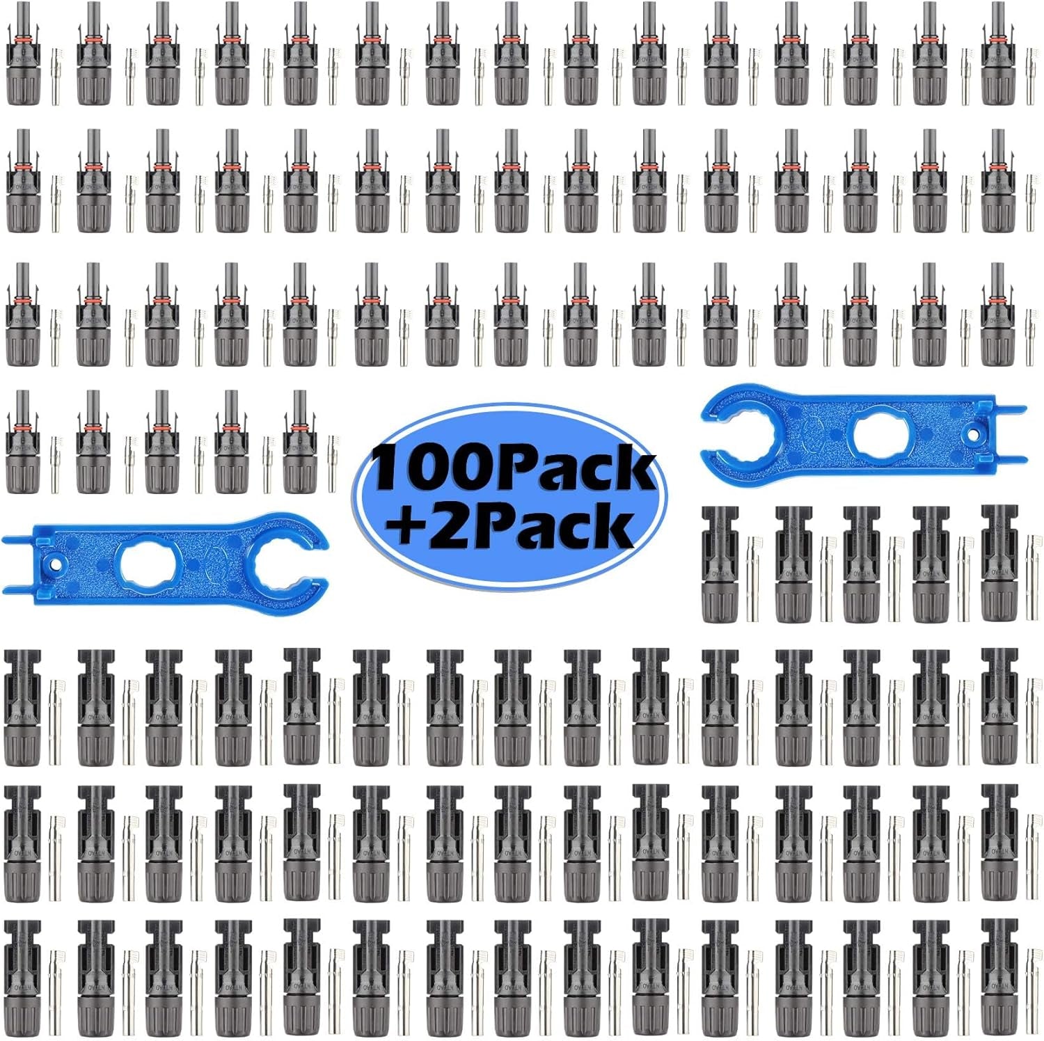 25Pairs / 50PCS Solar Connectors - Male & Female IP67 Waterproof Connector (25 Pairs Solar Connectors)