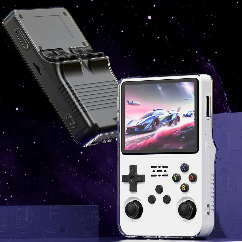 Transparent TPU Protective Case for ANBERNIC R36S Handheld Game Console - Drop-Proof Soft Shell Cover for Gaming Accessories