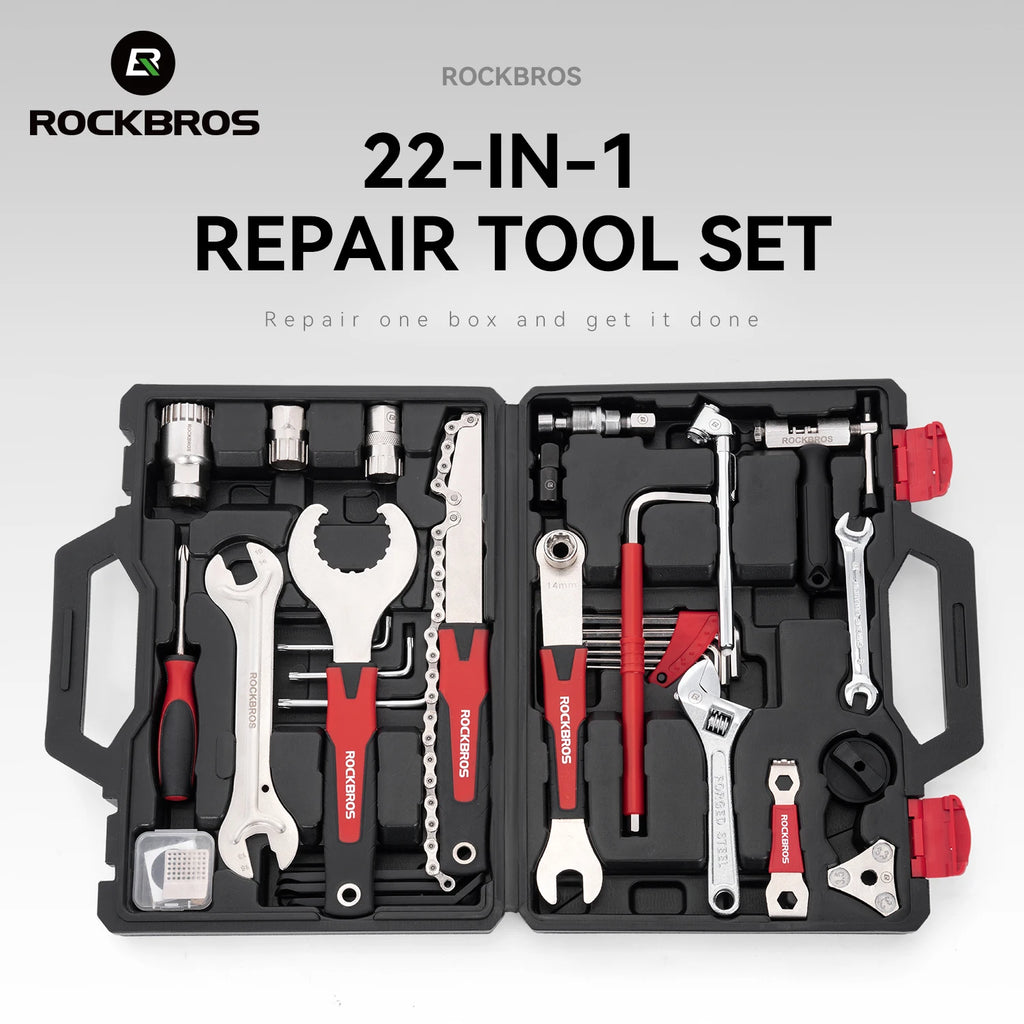 ROCKBROS Bicycle Repair Tool Kits 44 in 1 Professional Bike Multifunction Repair Tools Key Set Cycling Tools