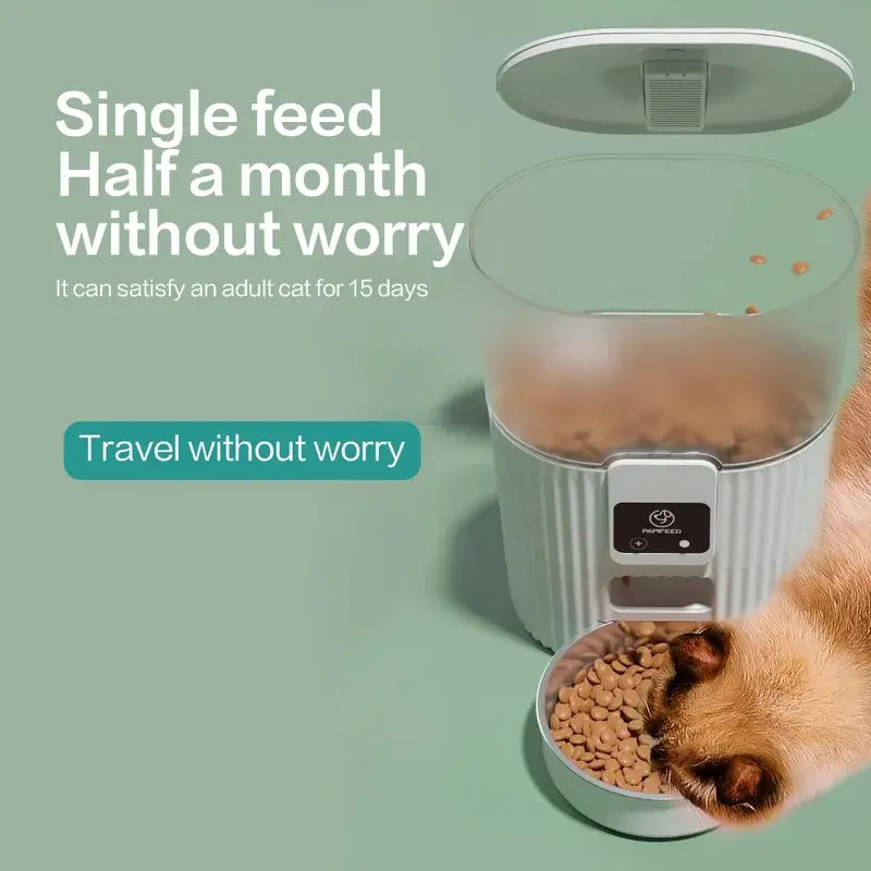 Automatic Pet Feeder with WiFi Remote Control for Cats and Dogs